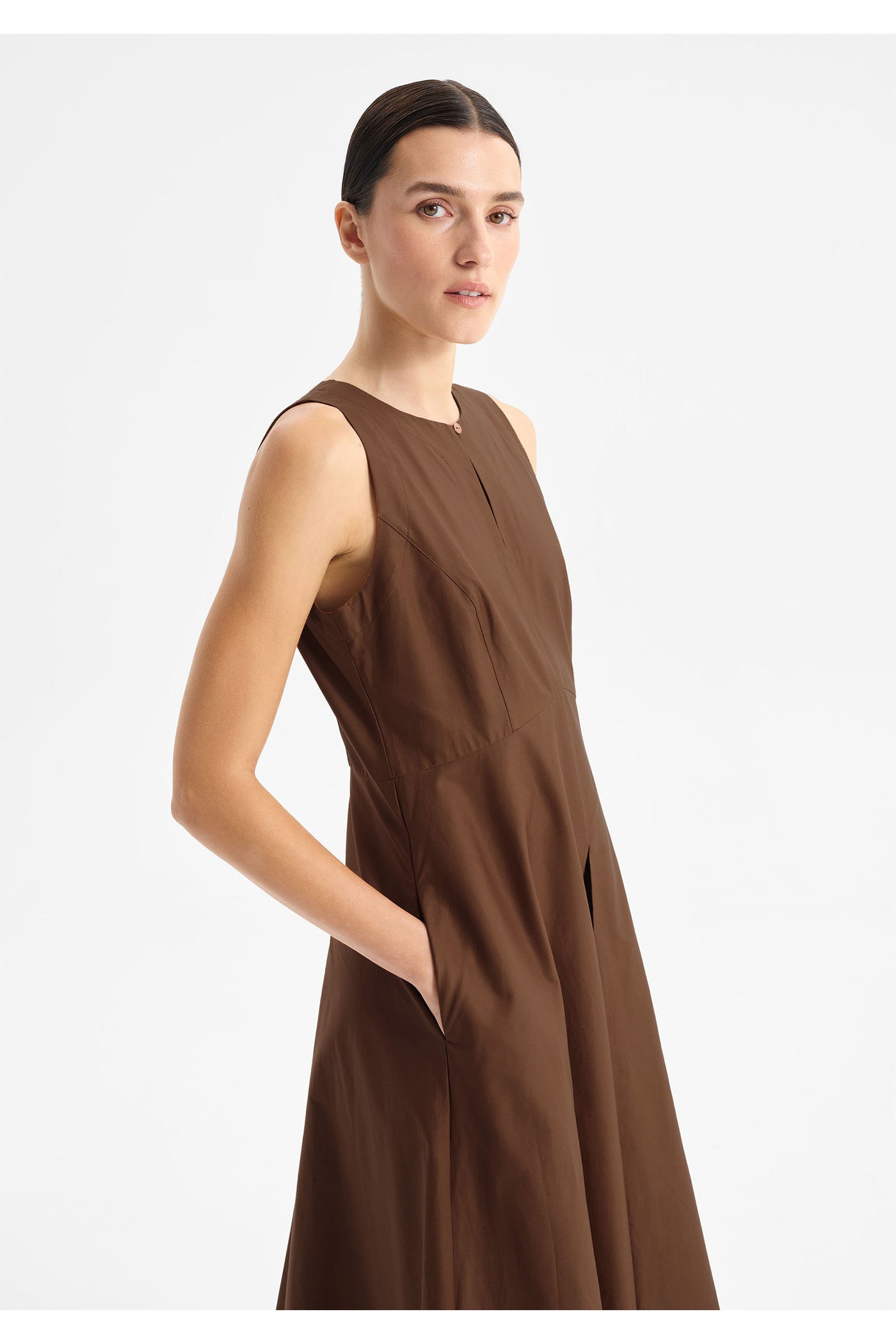Brooks Dress Chocolate
