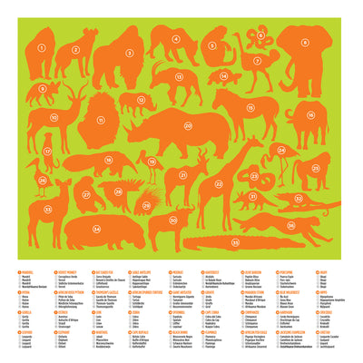 36 Animal Puzzle 100pc - Wild Animals