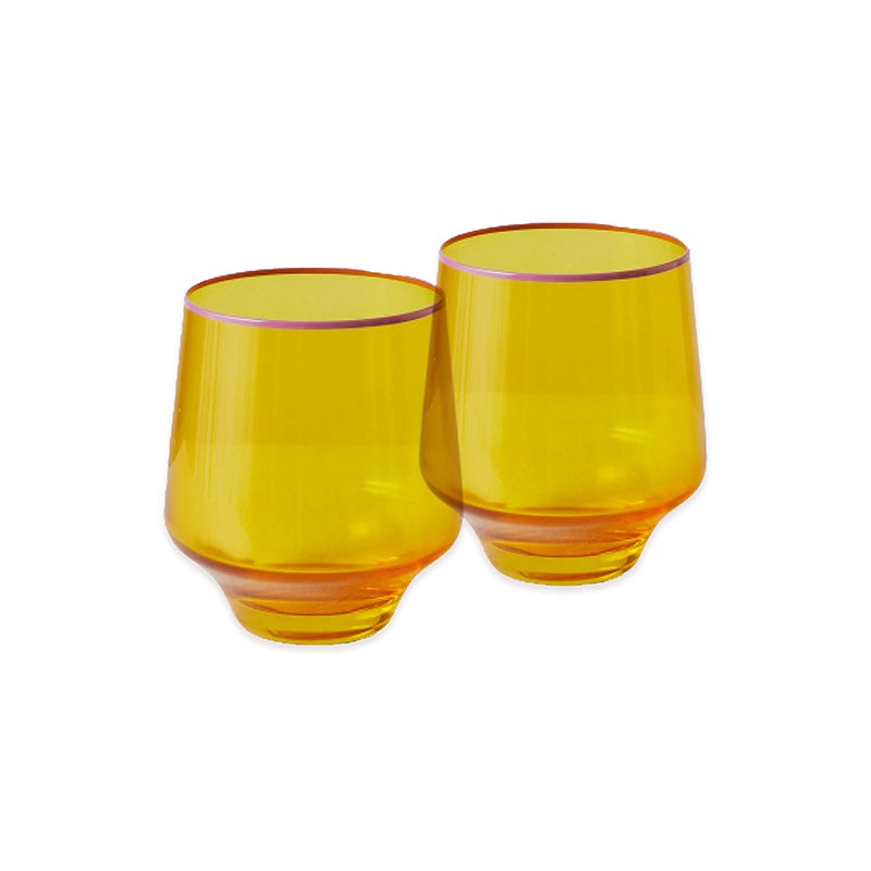 Tropical Punch Tumbler Glass 2P Set One Size