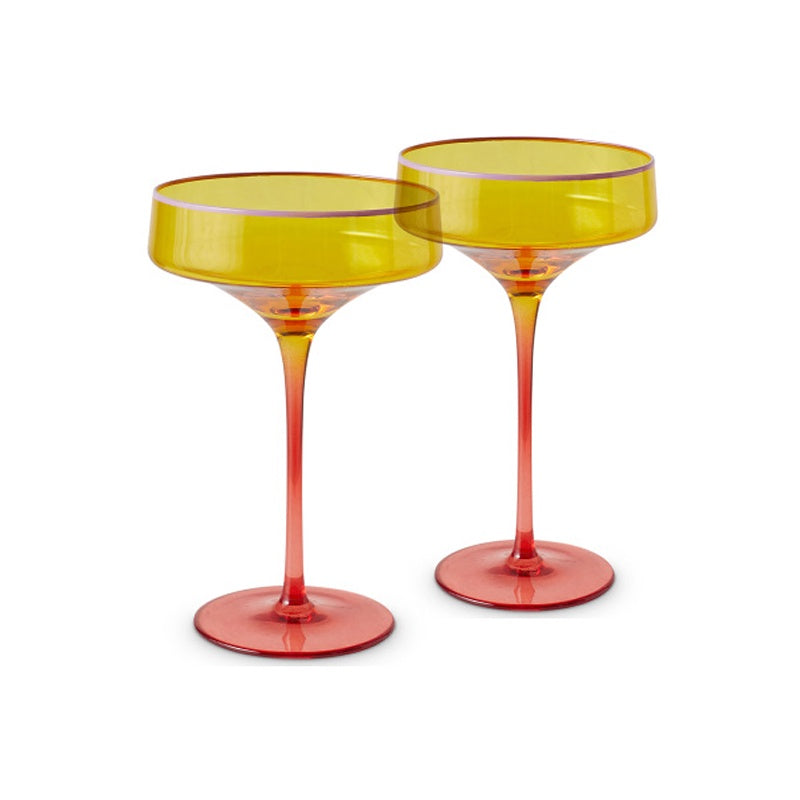 Tropical Punch Margarita Glass 2P Set One Size