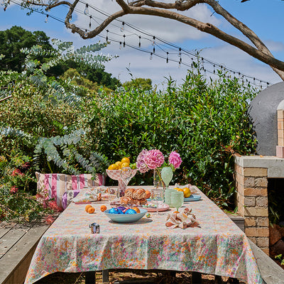 Little Bit Ditsy Linen Tablecloth One Size