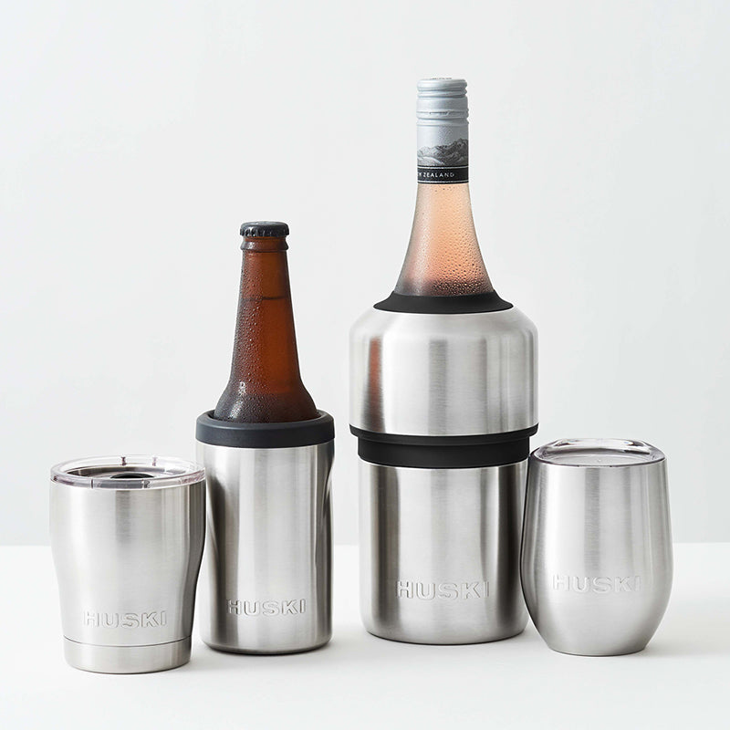 Huski  Short Tumbler 2.0 -Brushed Stainless