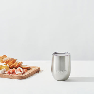 Huski Wine Tumbler - Brushed Stainless