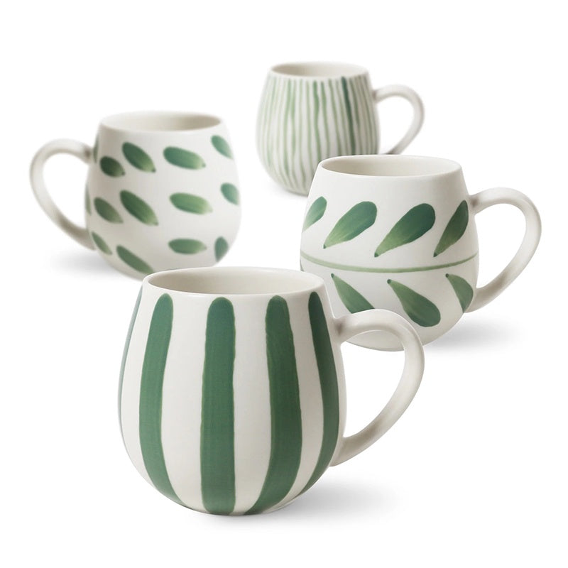Olive Brush Hug Mug - 4pk