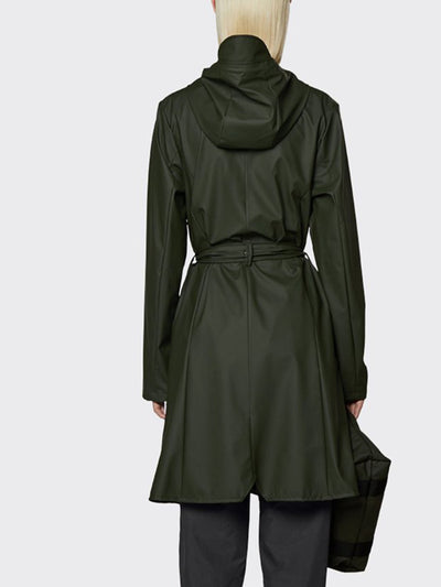Rains Curve Jacket Green