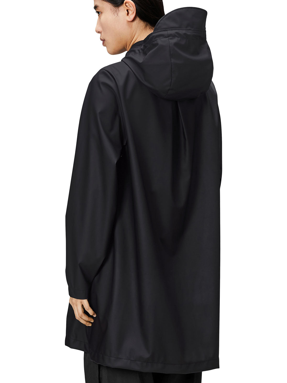 Rains A-Line Jacket - Black