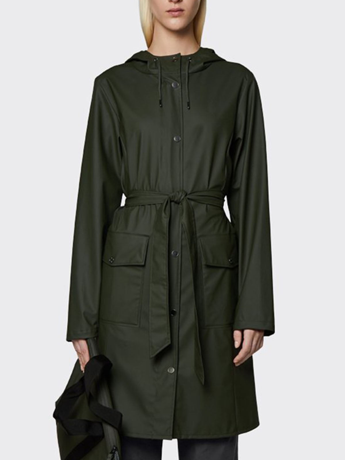 Rains Curve Jacket Green