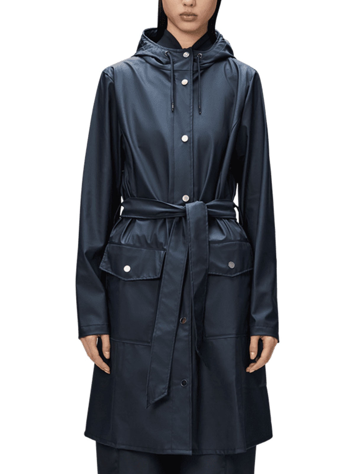Rains Curve Jacket - Navy