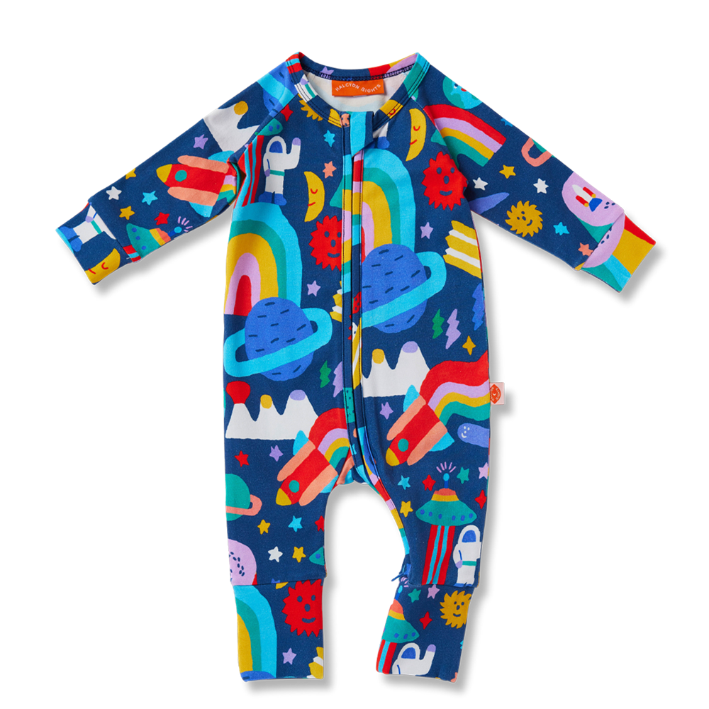 Rocket Ride Long Sleeve Romper