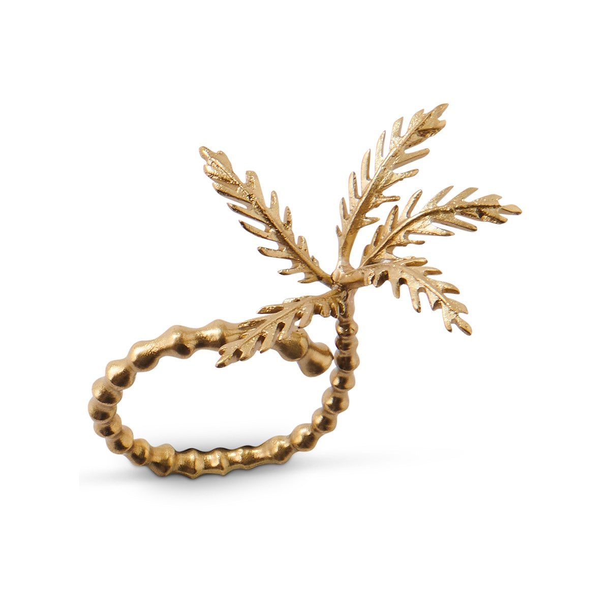 Brass Palm Tree Napkin Rings Set of 6 – Cedar and Sage Daylesford