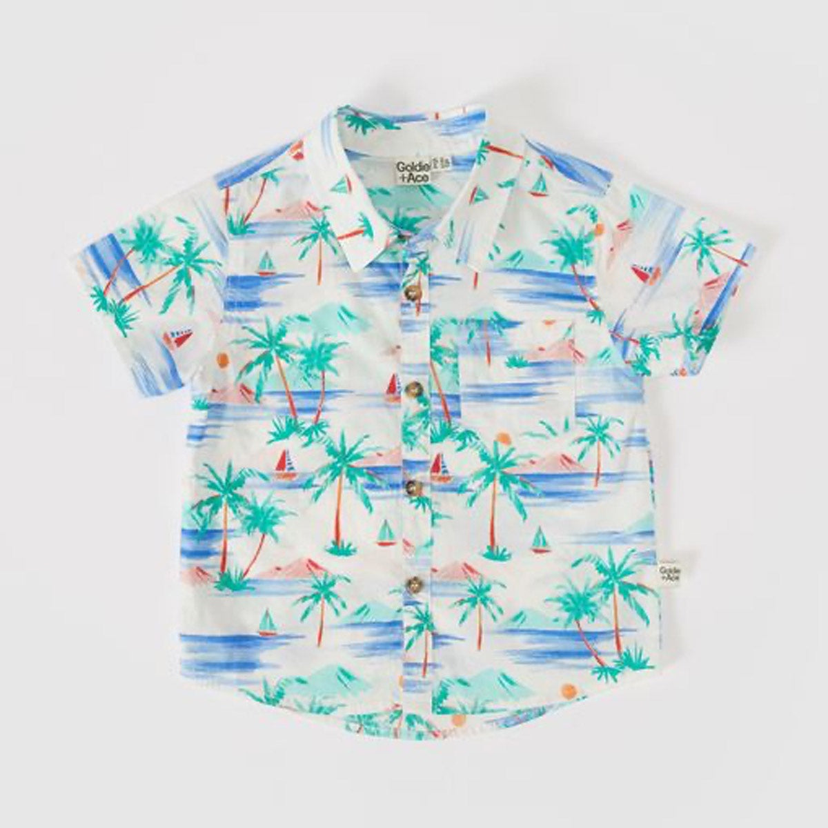 Holiday Cotton Shirt Paradise White