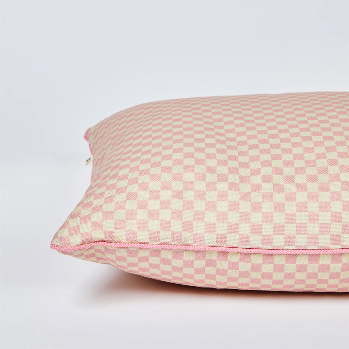 Outdoor Cushion Tiny Checkers Pink 60 x 40cm