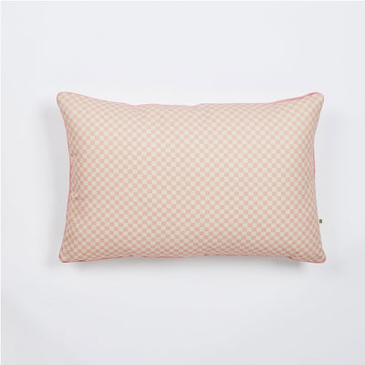 Outdoor Cushion Tiny Checkers Pink 60 x 40cm
