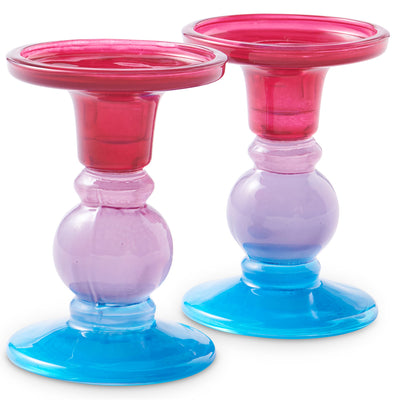 Rose With a Twist Candlestick 2pc Set