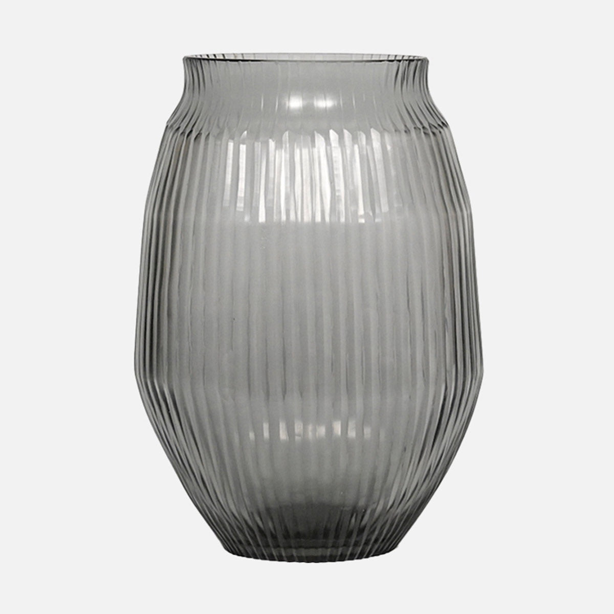Cut Glass Vase Med Slate