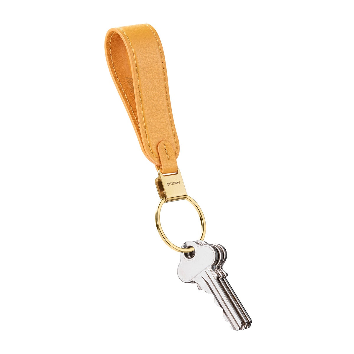 Loop Keychain - Leather - Orange