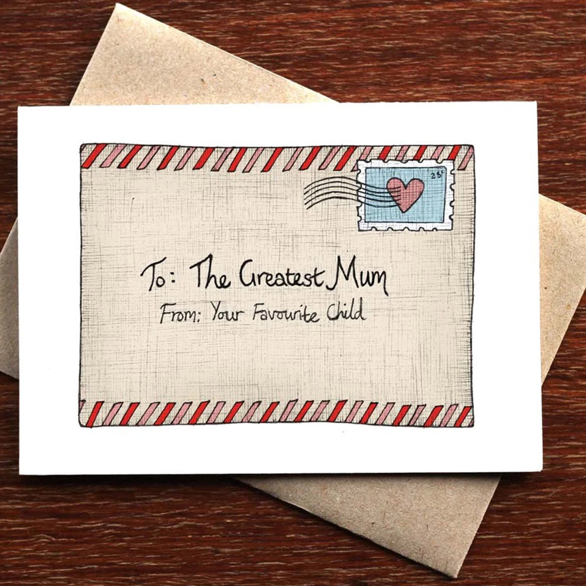 Letter For Mum, Greeting Card