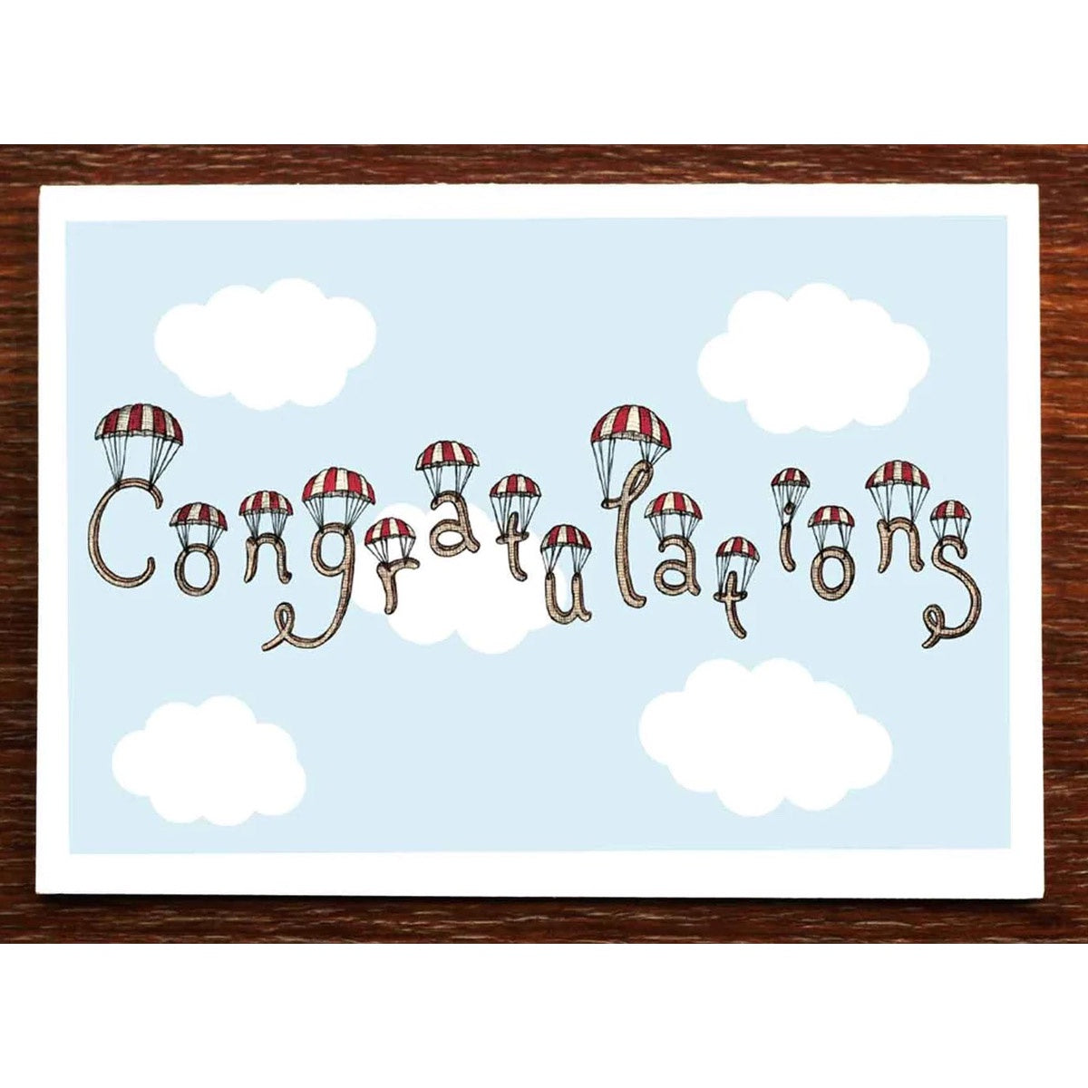 Congratulations in the Clouds, Greeting Card
