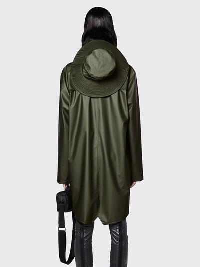 Rains Long Jacket - Evergreen