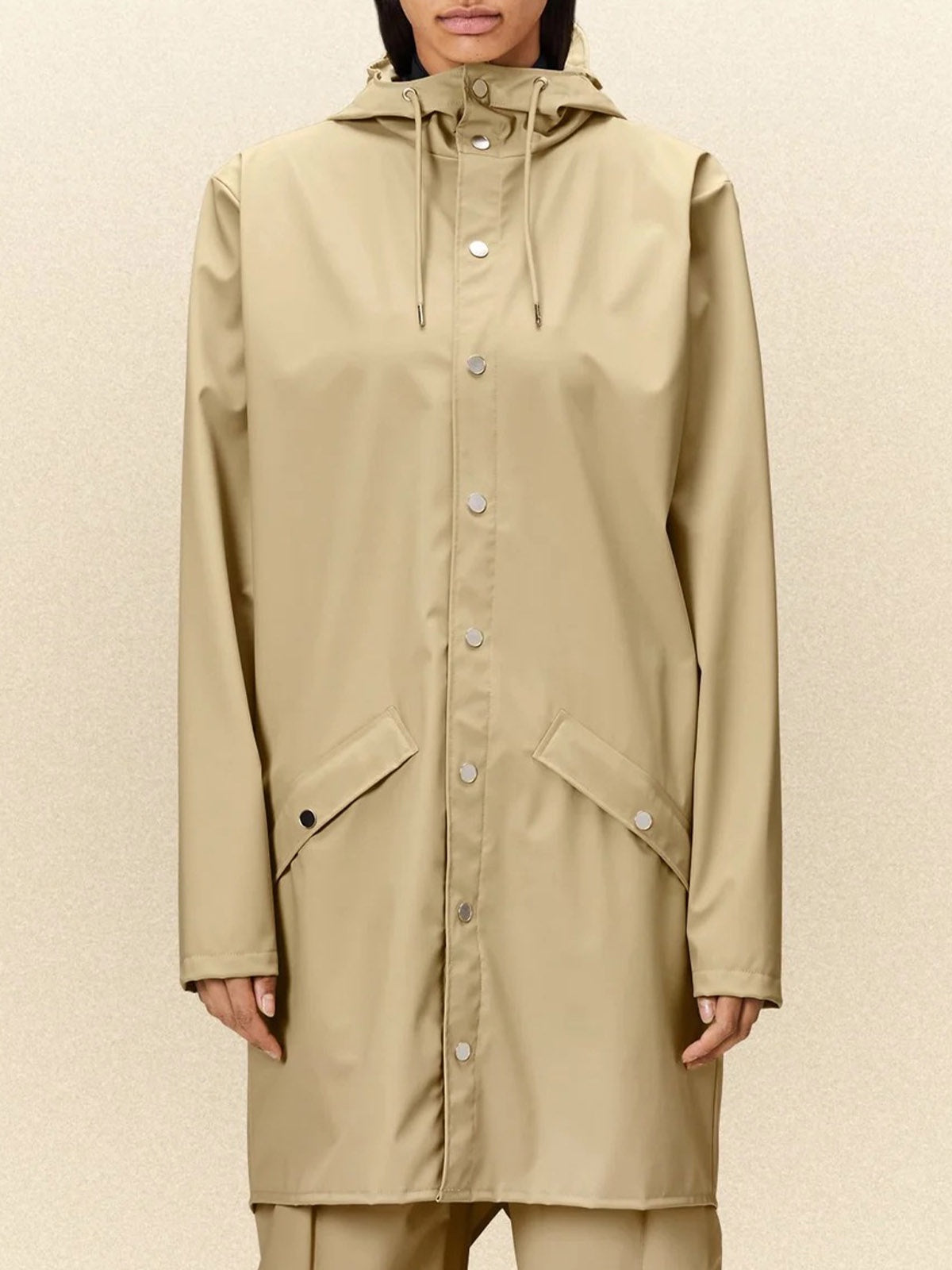 Rains Long Jacket - Sand