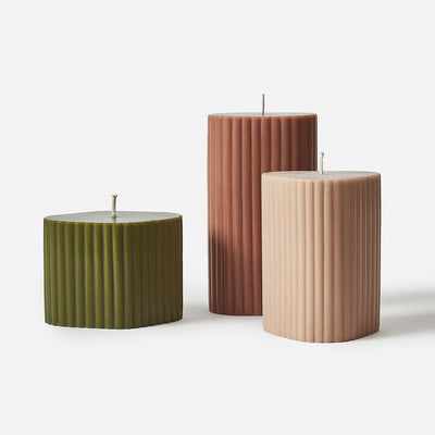 Costa Pillar Candle Plum Large