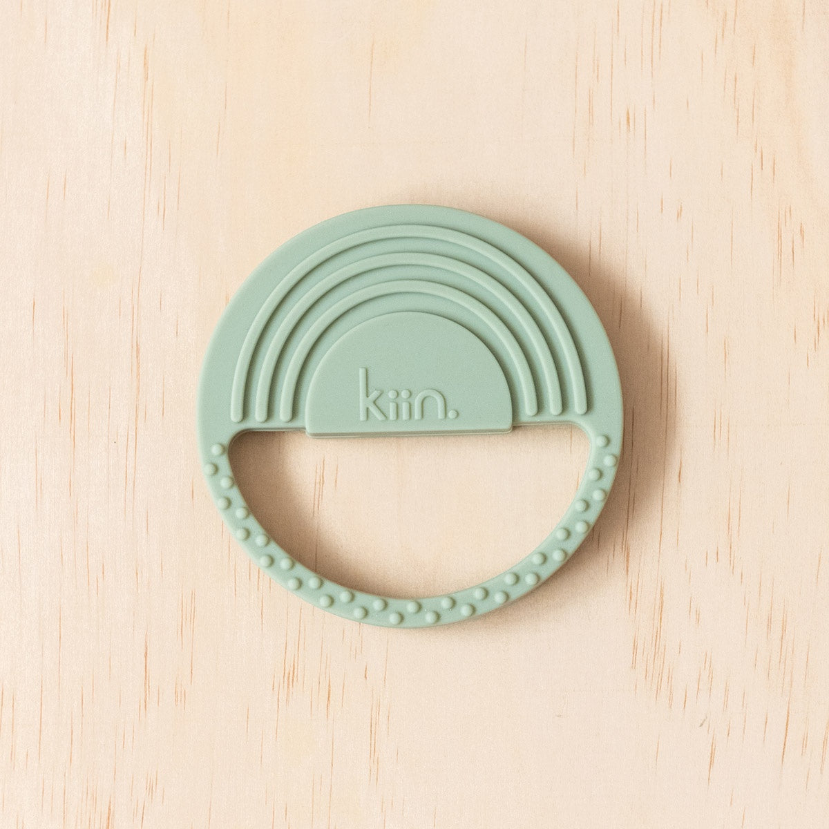 Silicone Rainbow Teether Sage