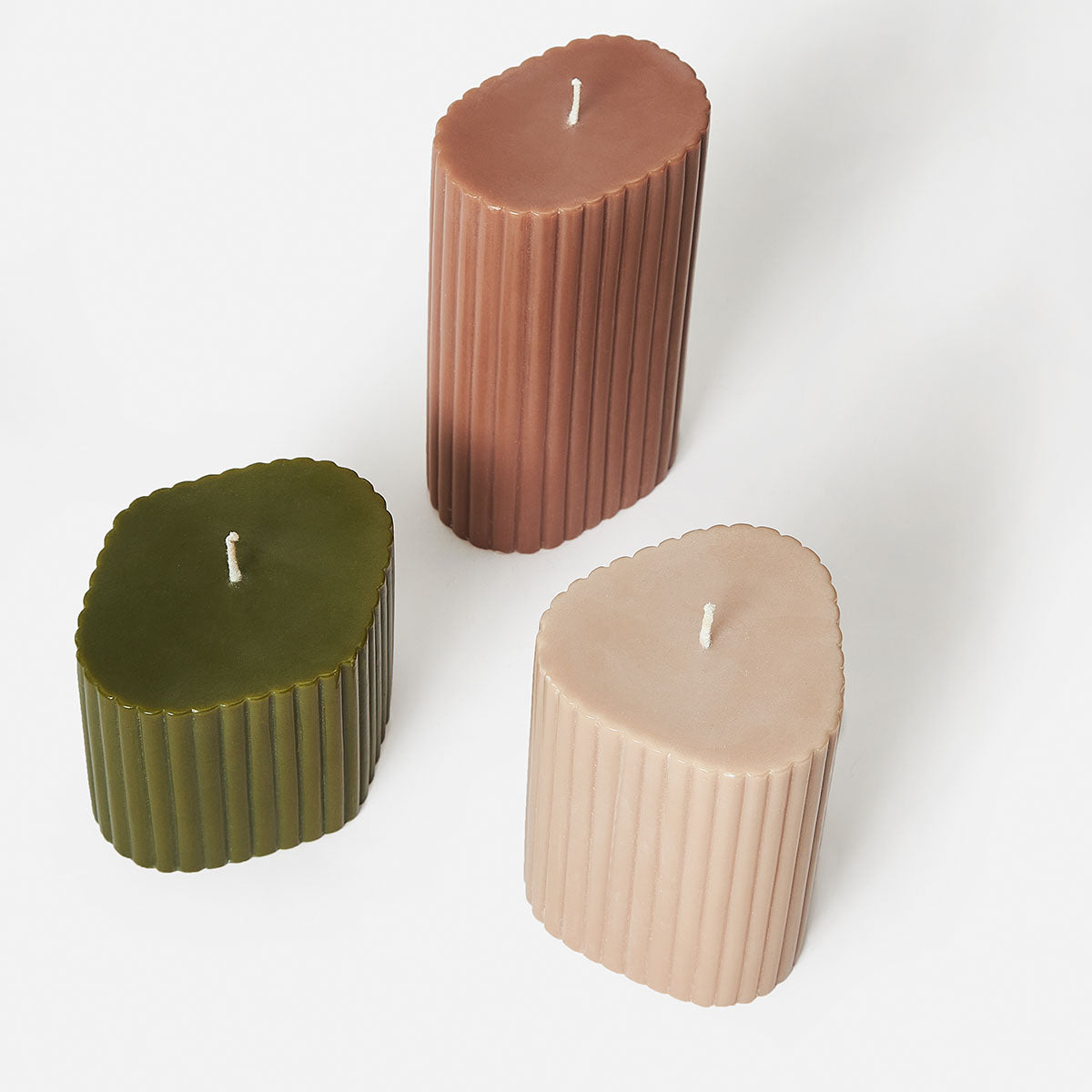 Costa Pillar Candle Oat Medium