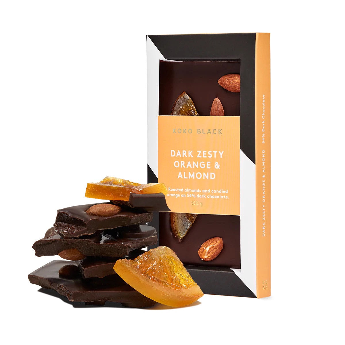 Dark Zesty Orange Almond Block