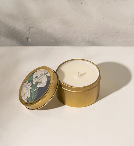 Soy Candle in Travel Tin - Gardenia