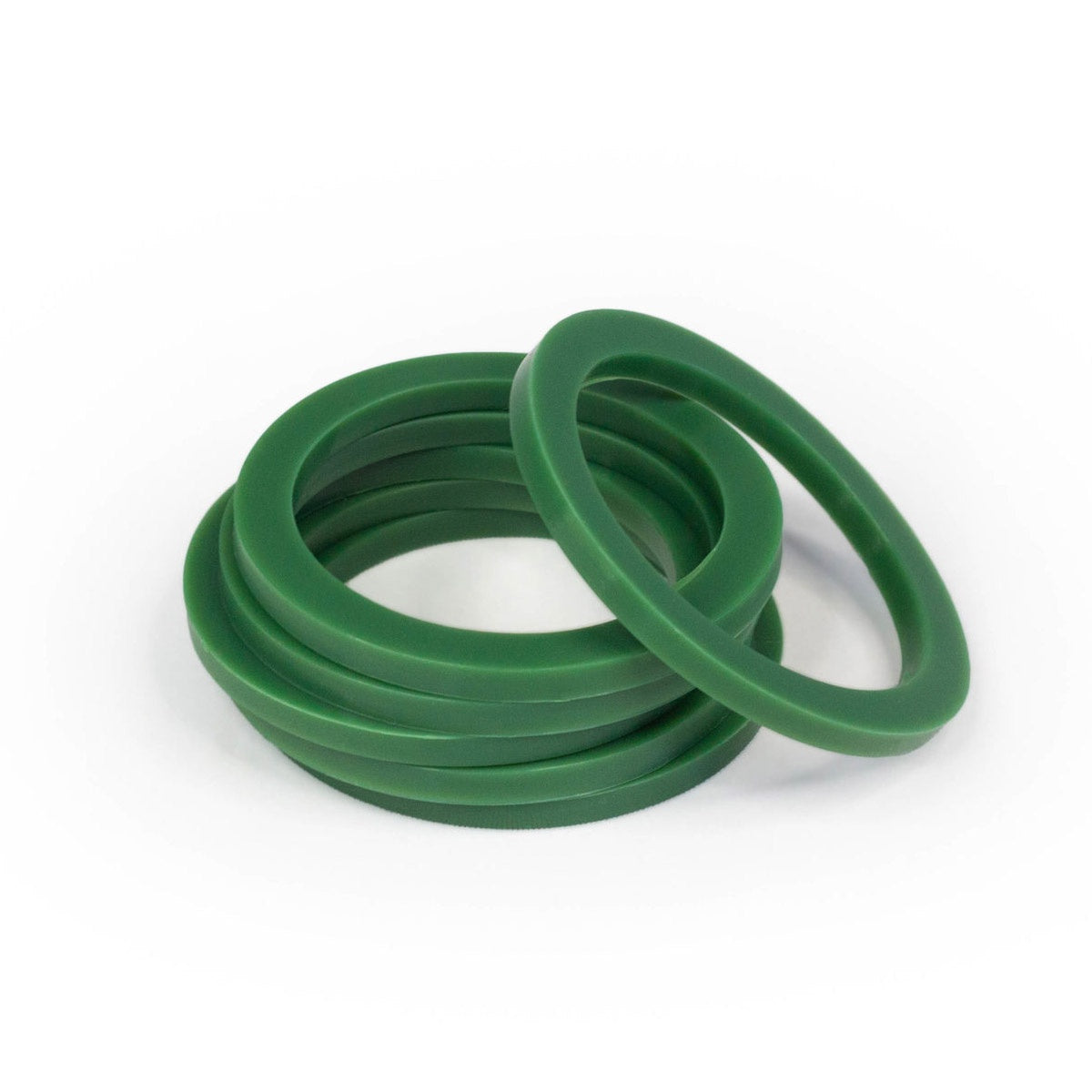 Hookey Rings - Green (Set of 6)