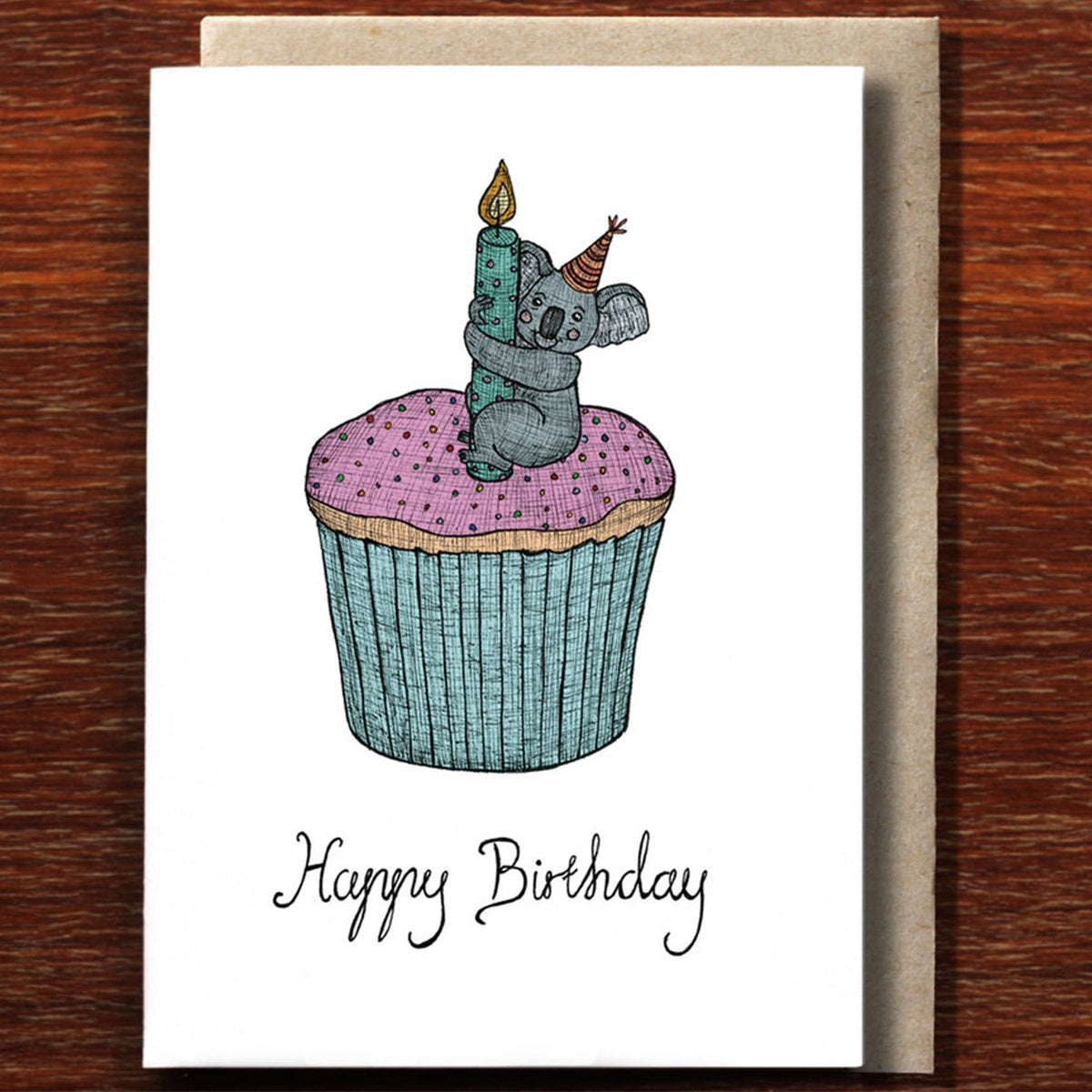 Koala Cupcake Greeting Card